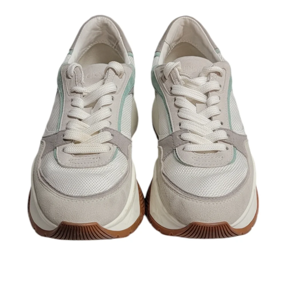 AUTHENTIC JIMMY CHOO Landon Low Top Sneakers Women's 37.5 / 7.5 - Picture 6 of 8